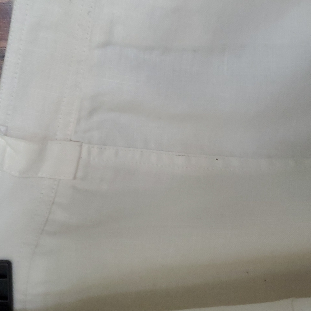 Ladies white linen lined a line skirt - Picture 8 of 9